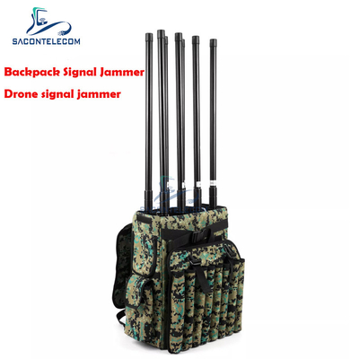 6 canali 155w High Power Backpack Jammer 2KM Distanza VSWR Drone Frequency Jammer