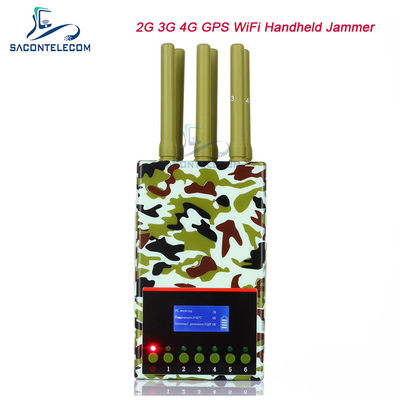 6 antenne GPS locker telefono cellulare jammer 20m camuffamento