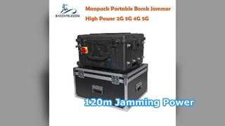 Jammer IED RCIED da 75 W 120 m DC24V RF Manpack