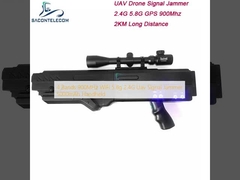 4 bande 900MHz WiFi 5.8g 2.4G segnale Uav Jammer 5000mAh portatile