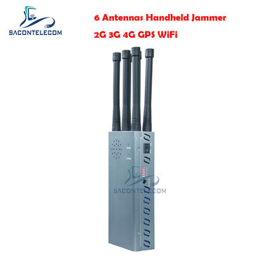 6 bande GPS Jammer Blocker con 54W di potenza di uscita e 30m di raggio per il blocco del segnale del telefono cellulare