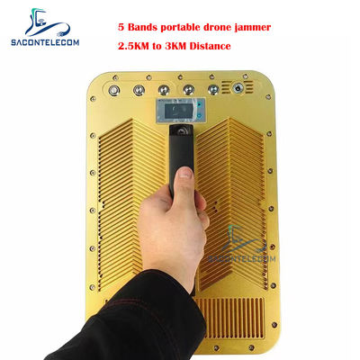 Scudo direzionale Drone segnale Jammer Blocker 5 bande 135w 2500 metri