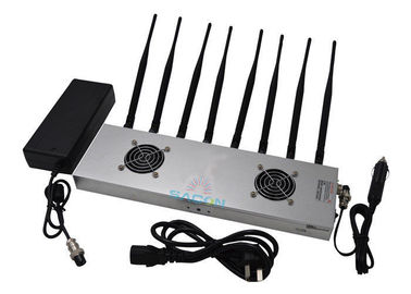 2G 3G 4G Wi-Fi High Power Signal Jammer ad alta frequenza con 8 antenne omnidirezionali