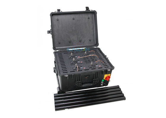 Jammer Manpack da 150W con raggio di disturbo da 20-200m e bloccante RF a 5 bande