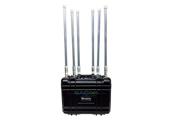 Max 90w High Power Backpack Jammer 6 Canali Per Forze Militari / Squadre SWAT