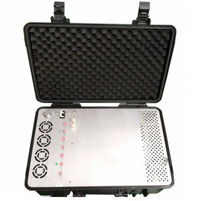 75W Potenza di Uscita 5.8G 4G RCIED Zaino Drone Jammer di Segnale con 30~500m di Raggio di Jamming e Lunga Autonomia