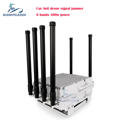 300w 6 canali Segnale anti-drone auto interferente UAV FPV Drone interferente bloccante veicolo di difesa montato per auto