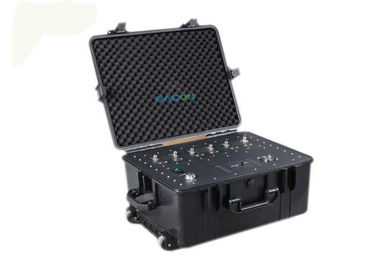 VHF UHF Manpack Jammer Alta potenza 300W 6 bande VSWR Protezione per walkie-talkie