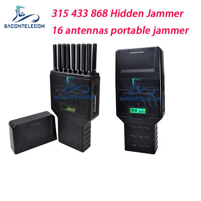 16 antenne 12000mAh 12W portatile segnale jammer per 2G 3G 4G 5G GPS WiFi blocco