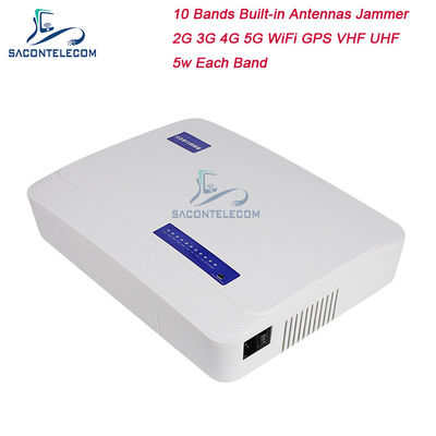 50W Jammer di Segnale per Cellulare ad Alta Potenza Blocca 2G 3G 4G 5G GPS WiFi con Raggio di Blocco 20-60m