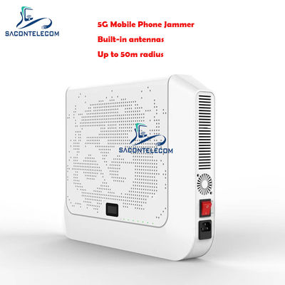 Desktop 12 canali segnale jammer con raggio di 50m e antenne integrate per il blocco sicuro del telefono cellulare