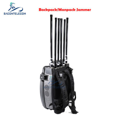 8 Canali 120W Manpack Jammer con Batteria Integrata per Blocco Segnale 20-3000MHz