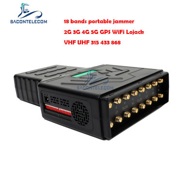 Jammer Portatile 5G ABS 18W per Cellulari con Copertura a Bande Complete e Raggio di 20m