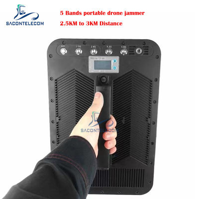 Scudo direzionale Drone segnale Jammer Blocker 5 bande 135w 2500 metri