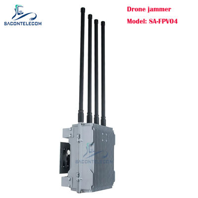200W 4 canali Veicolo montato Drone Signal Jammer FPV Drone Jammer con frequenze personalizzabili