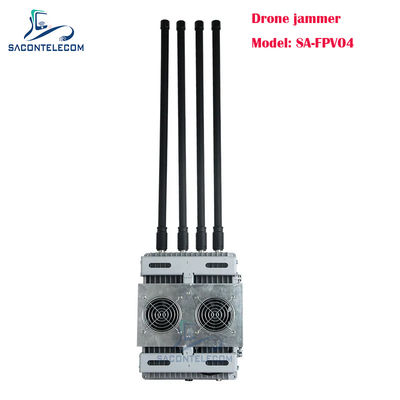 200W 4 canali Veicolo montato Drone Signal Jammer FPV Drone Jammer con frequenze personalizzabili