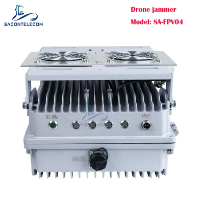 4 canali 200w Potente interferitore del segnale dei droni veicolo montato FPV interferitore dei droni