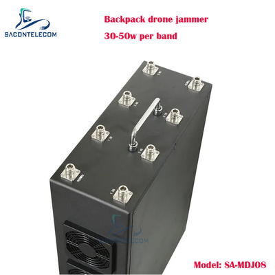8 bande 400w Power Man pacchetto Drone Signal Jammer custodia metallica zaino UAV drone jammer