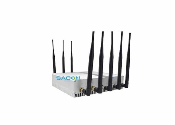 Potenza di uscita 18W 8 canali Jammer del segnale con 40m di gamma di interferenza per blocco del telefono cellulare e Wi-Fi GPS Jammer