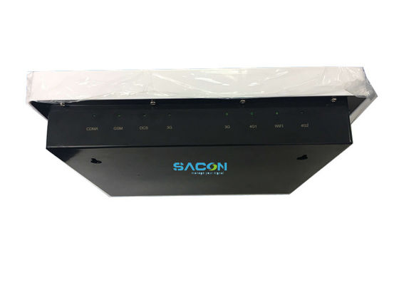 Jammer per cellulare con 8 antenne direzionali interne, potenza di uscita 30W e raggio di disturbo 5-30m