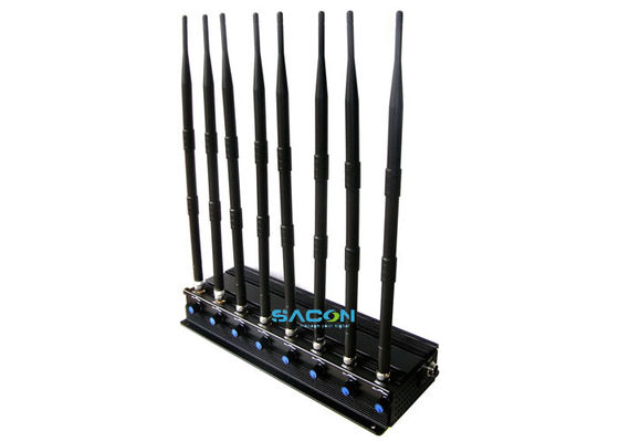Potenza di uscita di 20W 2.4G 5.8G Signal Jammer con 8 antenne omnidirezionali e 40m di gamma di interferenze
