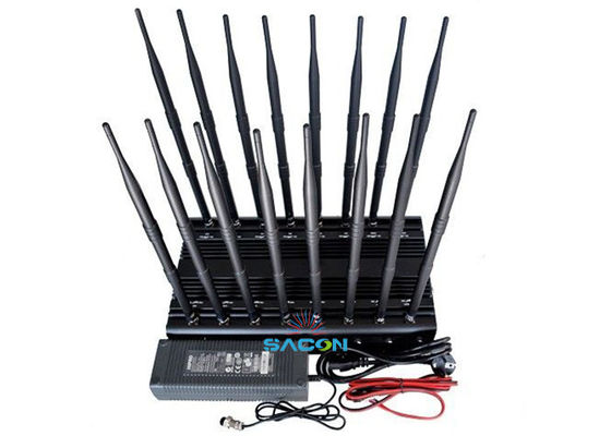 16 canali 38w Wifi Signal Jammer con 40m di gamma di interferenza per sale riunioni e musei sicuri