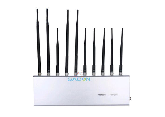 VHF UHF cellulare Wifi Jammer 10 bande antenna ad alto guadagno per scuole / militari