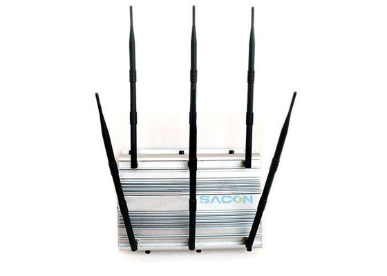 70W Potenza Elevata 6 Bande Jammer Segnale Blocco Cellulare Con Portata Fino a 80 Metri