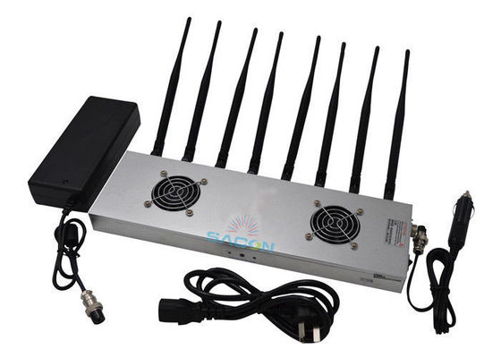 Interruttore di segnale ad alta potenza da 16W con 8 bande e 30m di gamma di interferenza per il blocco WiFi 2G 3G 4G