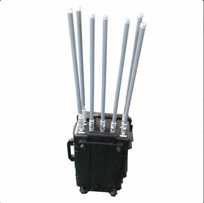 Interruttore montato su veicoli ad alta potenza da 350W con antenne in fibra di vetro da 47 dBm e 500m di gamma di interferenza