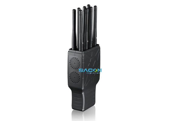 8 Antenne 5.5 Watt Jammer di Segnale Portatile con Raggio di Blocco di 20m e Custodia in Nylon