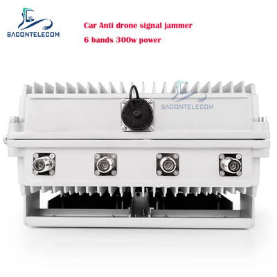 300w 6 canali Segnale anti-drone auto interferente UAV FPV Drone interferente bloccante veicolo di difesa montato per auto