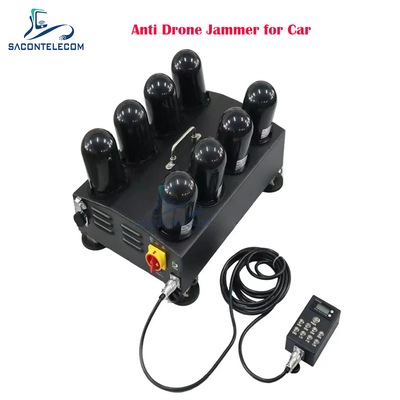 8 canali 400w Jammer di segnale anti drone 1.5G 2.4G 5.8G 5.2G FPV Drone Jammer per auto