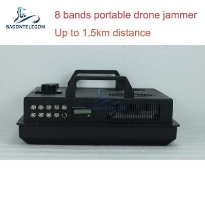 Portable Anti Drone Jammer con design leggero da 7 kg, batteria interna intercambiabile e interferenza direzionale per il blocco del segnale UAV