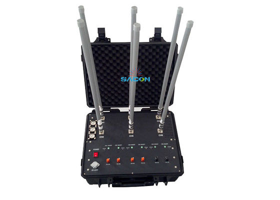 20-2700MHz 8 bande Manpack Jammer con potenza di uscita di 50Watt Box di difesa di hand-pull Jammer
