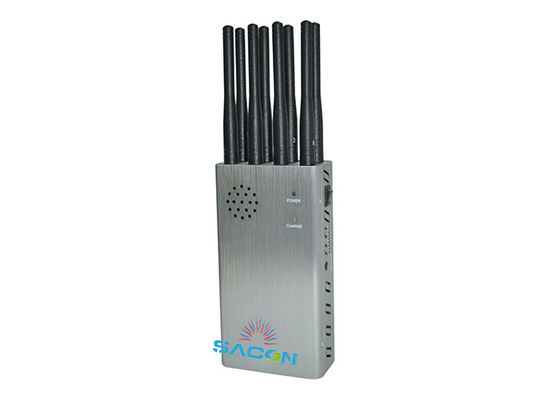 8W High Power GPS Jammer e Blocker per cellulari con 8 bande e 30m di autonomia