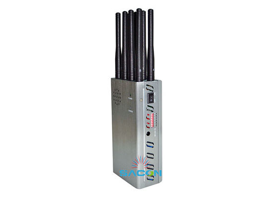 8W High Power GPS Jammer e Blocker per cellulari con 8 bande e 30m di autonomia