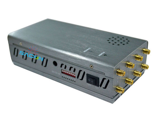8W High Power GPS Jammer e Blocker per cellulari con 8 bande e 30m di autonomia