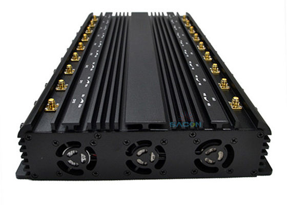 Interruttore per cellulari ad alta potenza da 42W con 18 canali per bloccare i segnali 2G 3G 4G 5G e 2.4G