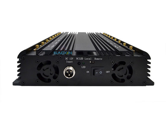18 Bande Jammer di Segnale con 5 Ventole di Raffreddamento e Raggio di Blocco di 40m per WiFi GPS VHF UHF