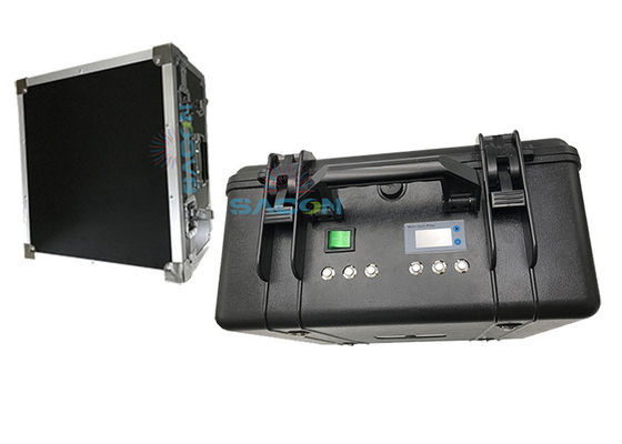 60W GPS Mobile Phone Signal Jammer con 6 antenne e 2 ore di tempo di funzionamento a batteria integrata