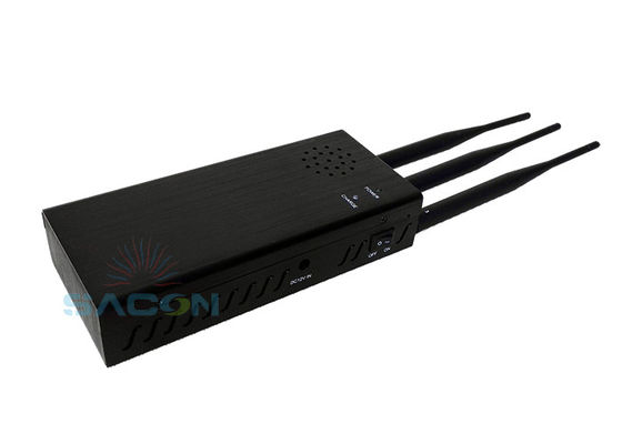 Jammer di segnale portatile da 10W ad alta potenza con batteria da 8000mAh e antenna omnidirezionale per il blocco remoto dell'auto