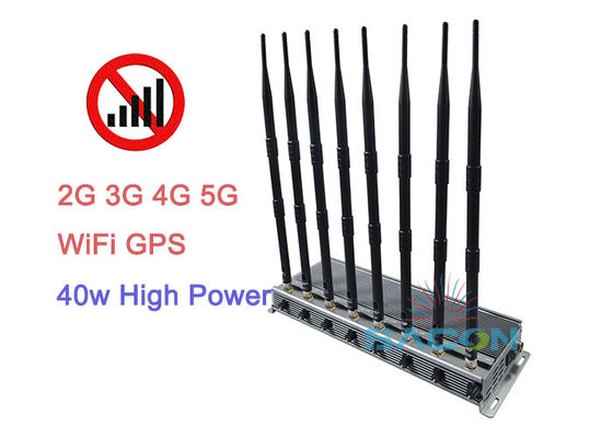 Interruttore di segnale 5G ad alta potenza da 40 W con 8 antenne e 80 metri di portata per aree sicure