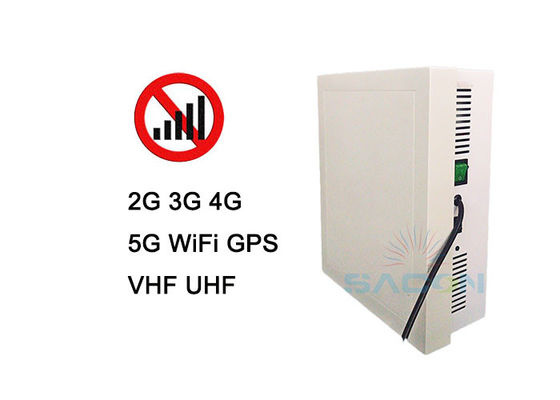10 Canali 5G Jammer di Segnale con Portata 50m e Potenza di Uscita 26W per Bloccare Telefoni Cellulari