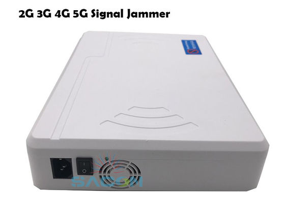 8 Canali 20W Potenza di Uscita Jammer Segnale Mobile con Antenne Integrate per Blocco 2G 3G 4G 5G WiFi GPS