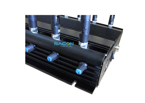 30W Potenza in Uscita 12 Canali Jammer di Segnale Wireless con Design Adattatore per Auto per Blocco Cellulari in Carcere