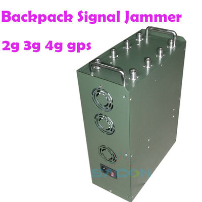 120W 100m Range Backpack Jammer con 8 Omni Antenna per 2G 3G 4G 5G VHF UHF WiFi GPS Segnale di blocco