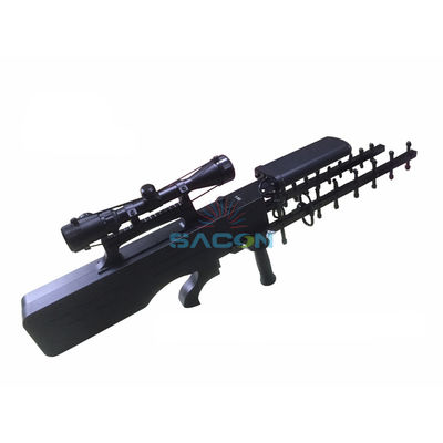 Tipo di pistola 65w 1,5 km UAV militare Drone Signal Jammer