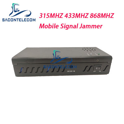 Jammer di segnale portatile con batteria da 8000mAh, 3 bande (315MHz, 433MHz, 868MHz) e raggio di 100m
