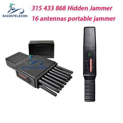 16 antenne 12000mAh 12W portatile segnale jammer per 2G 3G 4G 5G GPS WiFi blocco